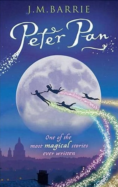 Book cover for 'Peter Pan' by J.M.