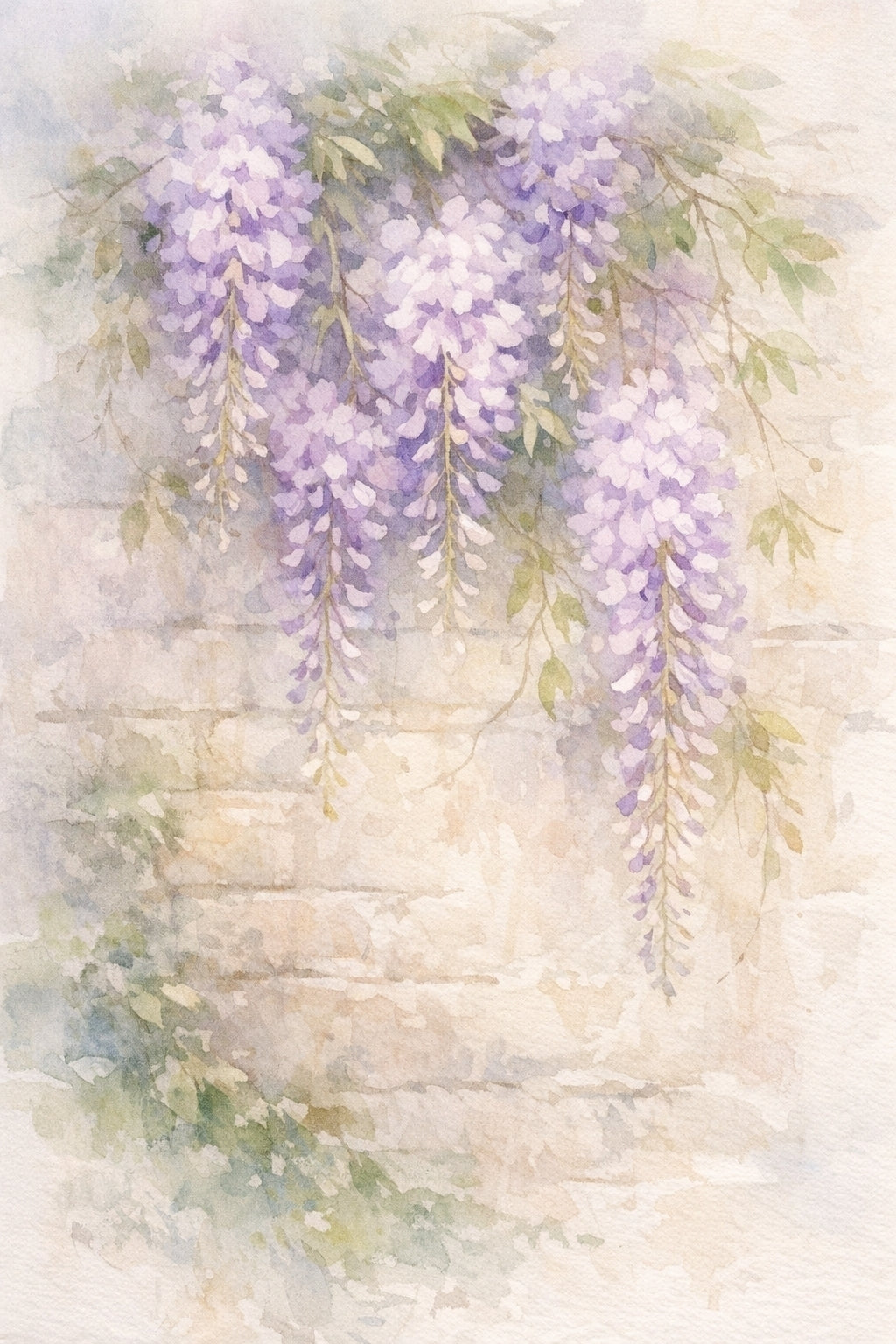 Wisteria Cascade 8x12"