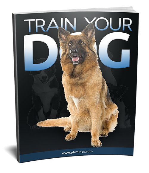 Dog training book cover with German Shepherd standing, blue title text