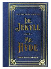 A vintage-style book cover for 'The Strange Case of Dr. Jekyll and Mr.
