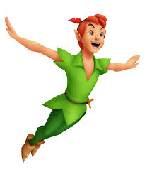 A cartoon-style character in a green outfit with red hair and a red headband, shown mid-jump against a plain white background.