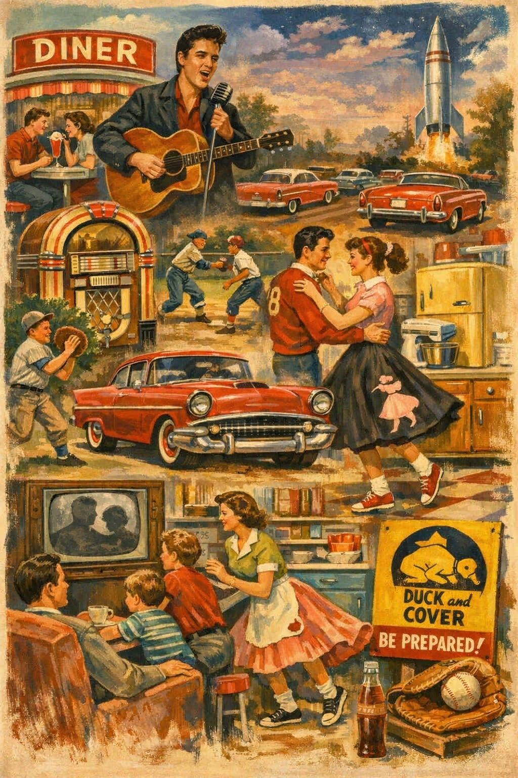 The Fabulous Fifties 12x18"